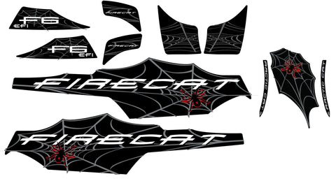 2005 Arctic Cat Fire Cat Black Widow Sno Pro F6 Decals – The Sled