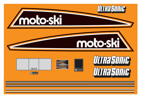 1980 Moto Ski Ultra Sonic Decal Kit