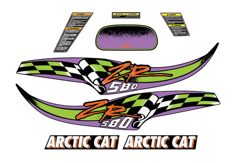 1995 Arctic Cat ZR 580 Hood Decal Kit – The Sled Printer