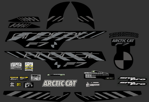2004 F7 Firecat Arctic Cat Decal Kit – The Sled Printer
