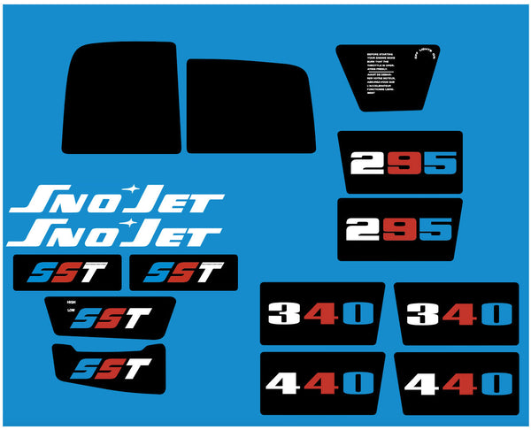 1973 Sno-Jet SST Decal Set