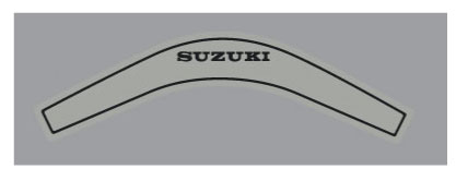 Suzuki 1975 Fury Bar Pad Decal