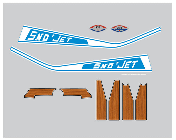 1971 Sno Jet 338 Star Jet Decal Kit