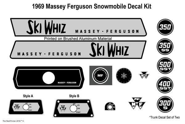 1969 Massey Ferguson Decal Kit