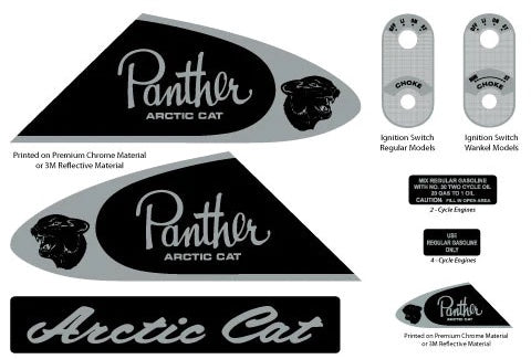 1969 Arctic Cat Panther Decal Kit