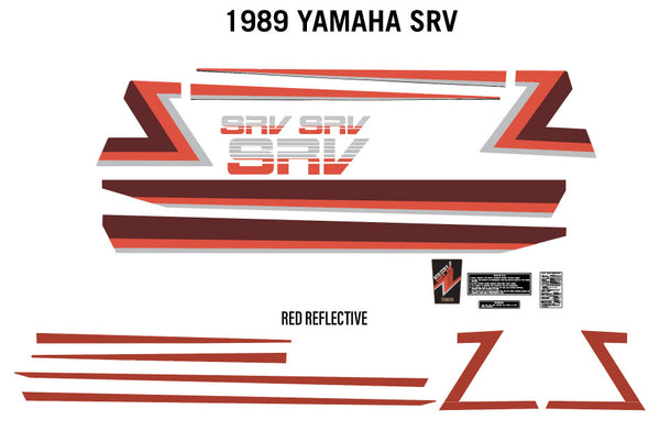 1989 Yamaha SRV Decals