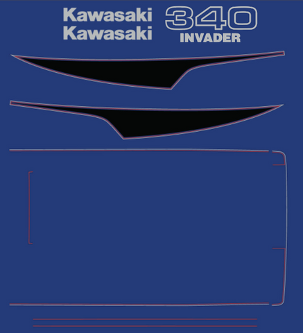 1979 - 1980 Kawasaki Invader Decal set
