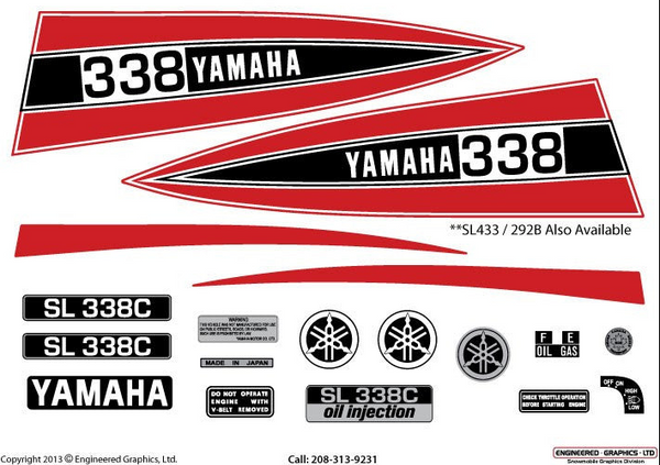 1972 Yamaha Decal Set
