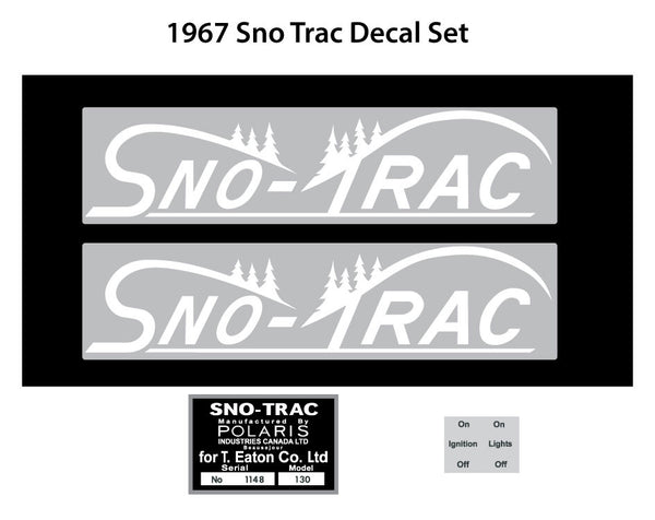 1967 Sno Trac Decal Set