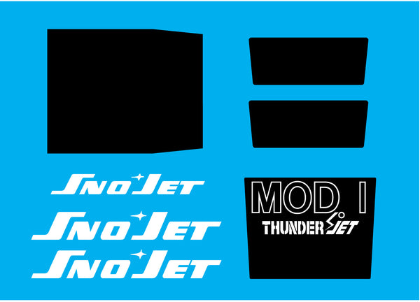 1973 Sno-Jet Thunder Jet Decal Set