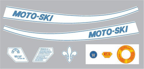 1970 Moto-Ski Decal Set