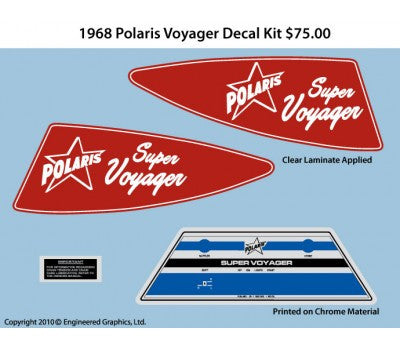 1968 Polaris Super Voyager Decal Set