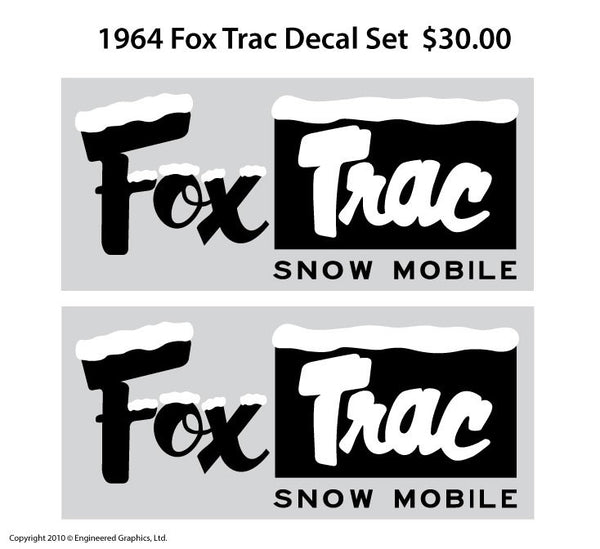 1964-65 Fox Trac Decal Set