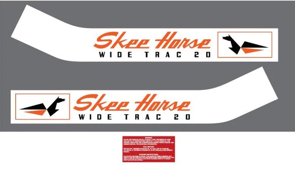1968 Johnson Skee-Horse Wide Trac Decal Set