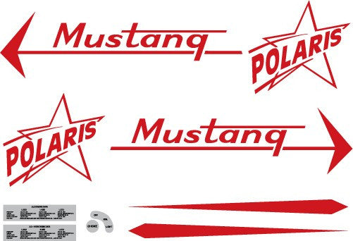 1966 Polaris Mustang Decal Set