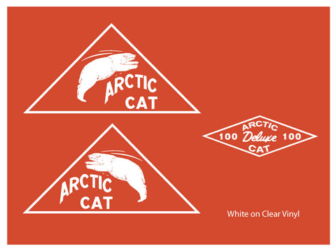 1965 Arctic Cat Hood Decals