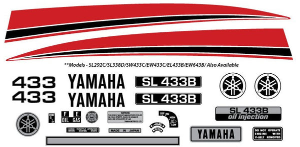 1973 Yamaha Decal Set
