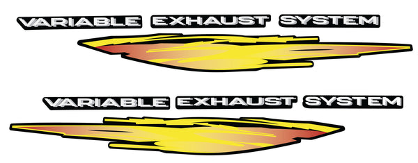 2003 Polaris XCR 800 "Variable Exhaust System" Decals