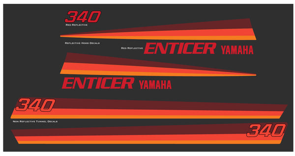 Yamaha 1980 Enticer 340 Hood & Tunnel Decals