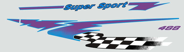 1997 Polaris 488 Super Sport Left Side Hood Decals
