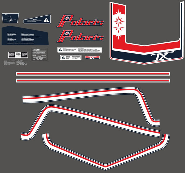 1979 Polaris TX Hood Decals