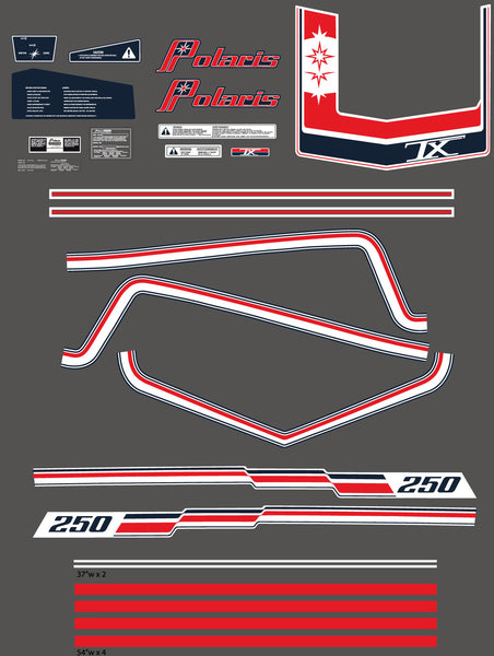 1979 Polaris TX Decal Kit