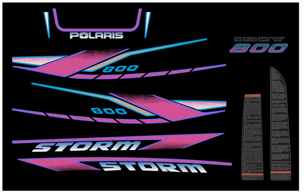 Polaris 1995 Indy Storm Decal Kit