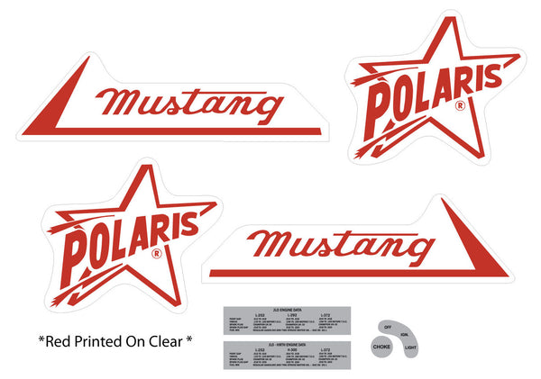 1967 Polaris Mustang Decal Set