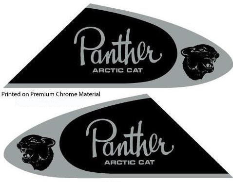1967-68-69 Arctic Cat Panther Hood Embossed Chrome