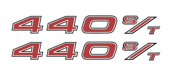 1976 Mercury Sno-Twister 440 ST Tunnel Decals (non-reflective)