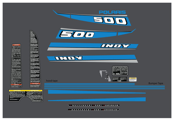 1990 Polaris Indy 500 Decal Kit