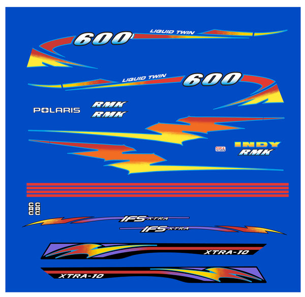 1998 Polaris 600 RMK Decal Kit