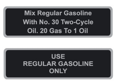 1968 Arctic Cat Panther Gasoline Decals