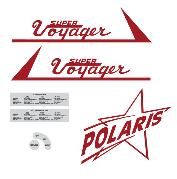 1967 Polaris Super Voyager Decal Set
