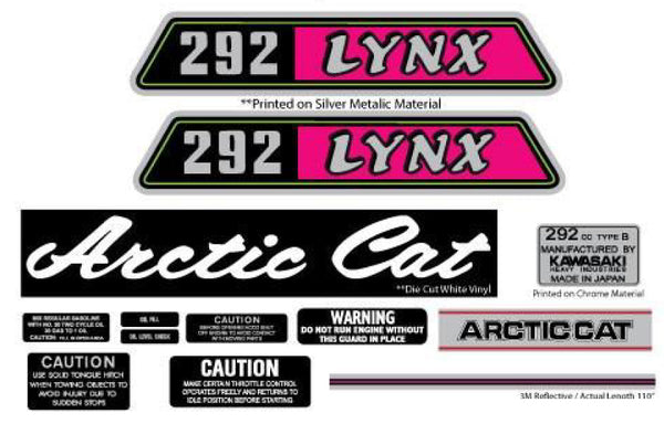 1973 Arctic Cat Lynx Decal Set