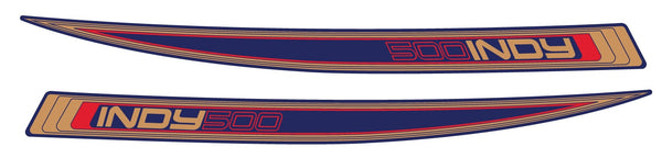 1982 Polaris Indy 500 Hood (Blue Background) Decals