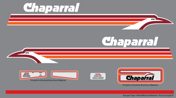 1973 Chaparral Regular Decal Set