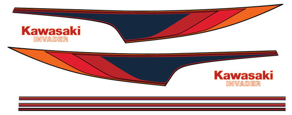 Kawasaki 1981 invader Hood Decals