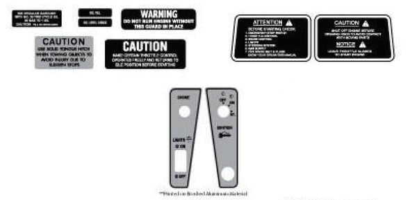 1975 Arctic Cat JAG 340 Assorted Decals