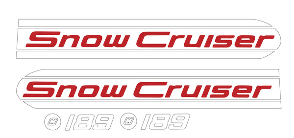 1969 Snow Cruiser Model 189 Decals