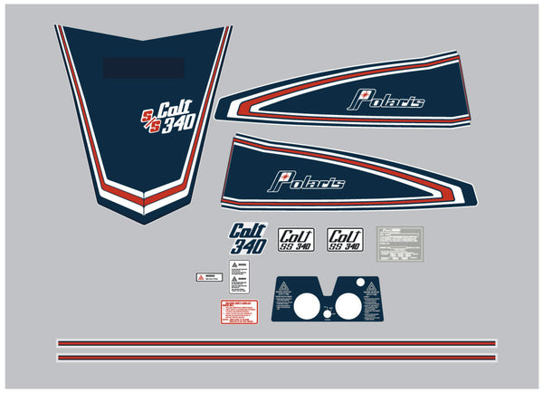 1976 Polaris S/S Colt 340 Decal Kit