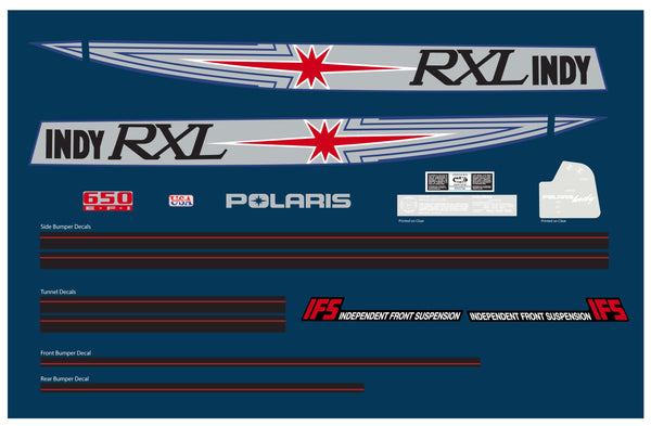 1991 Polaris RXL Decal Kit