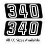 1971 Arctic Cat Panther Engine Number Decals