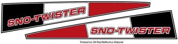 1974/5 Mercury Sno-Twister Sno-Pro Hood Decals