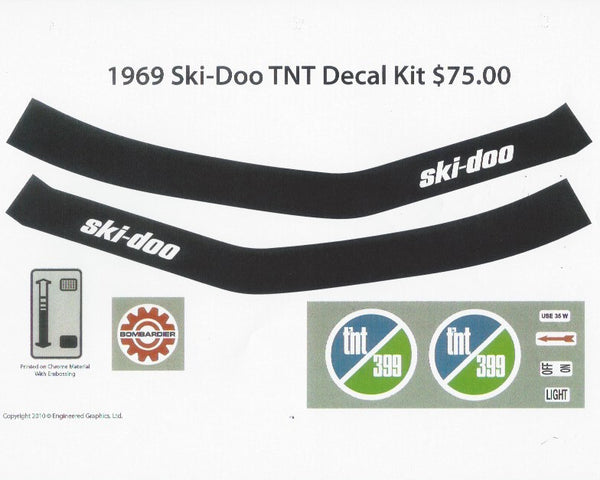 1969 Ski-Doo TNT Decal Kit