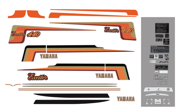 1981 Yamaha Exciter Decal Kit