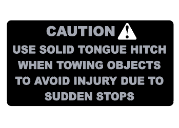1980's Arctic Cat El-Tigre Tongue Hitch Decal