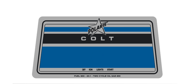 1968 Polaris Colt Dash Decal