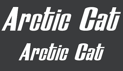 1980 Arctic Cat Sno Pro "Arctic Cat" script Decals