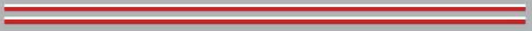 1974 Polaris Sno Pro Red and White Striping Decals